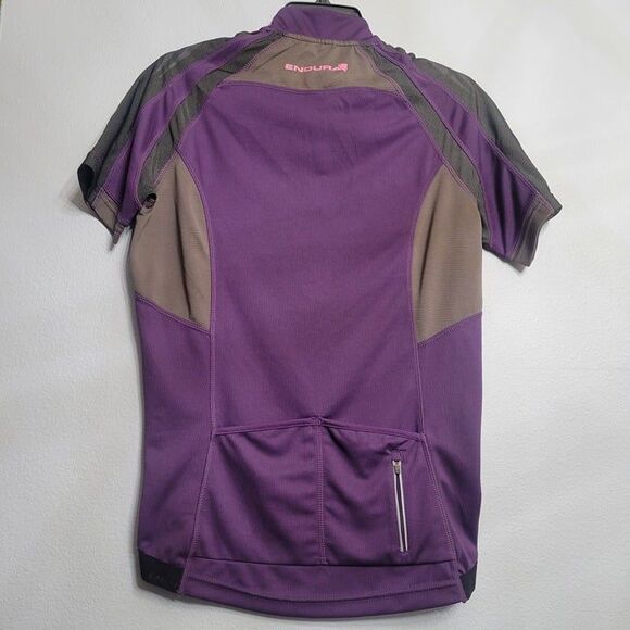 NWT Endura Cycling Jersey Hummvee Adult Med Purple Short Sleeve Rear Pocket - Picture 6 of 11